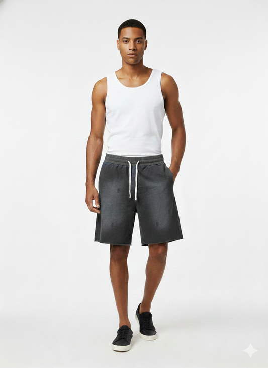 French Terry Cotton Shorts – Breathable Comfort Fit