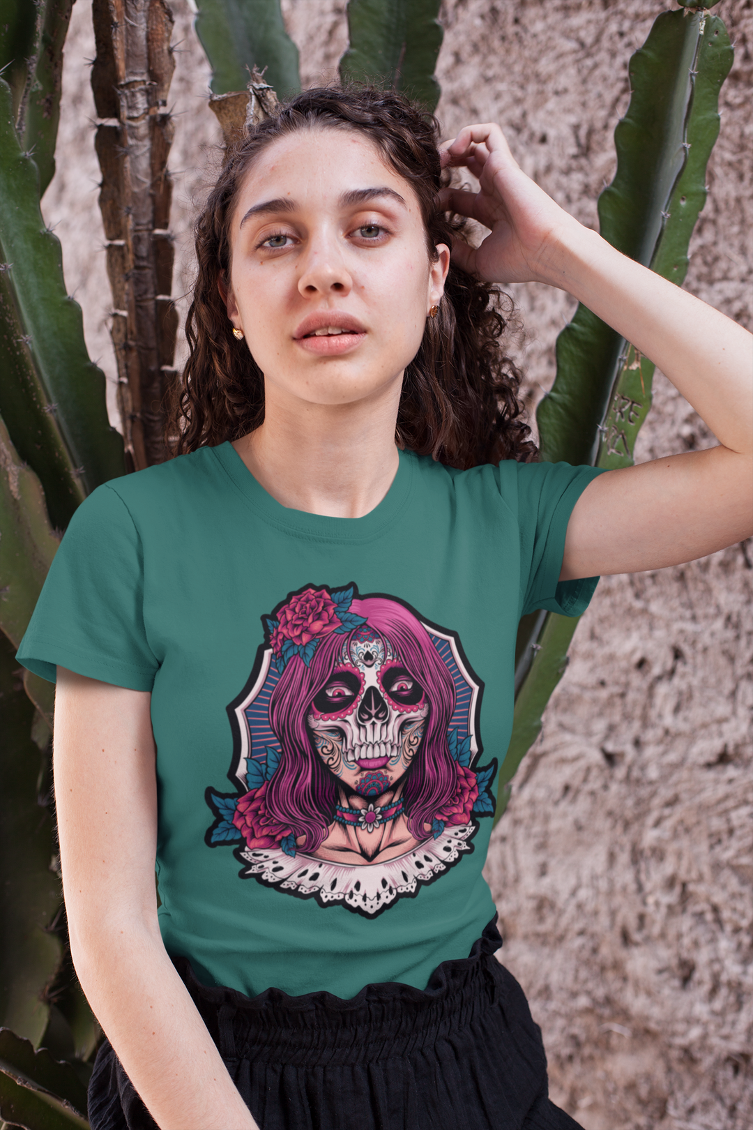 Rose Skull Unisex t-shirt