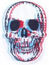 Skull Animal Iron on Sew on Embroidered Patch Applique