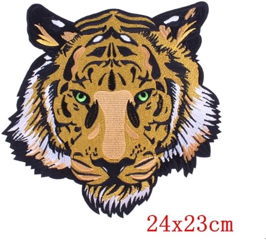 Tiger face Patch Golden Tiger Iron on Patch Animal Sew On Patch Embroidered