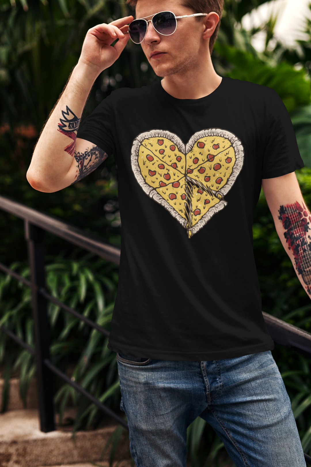 Pizza Heart Unisex T-Shirt