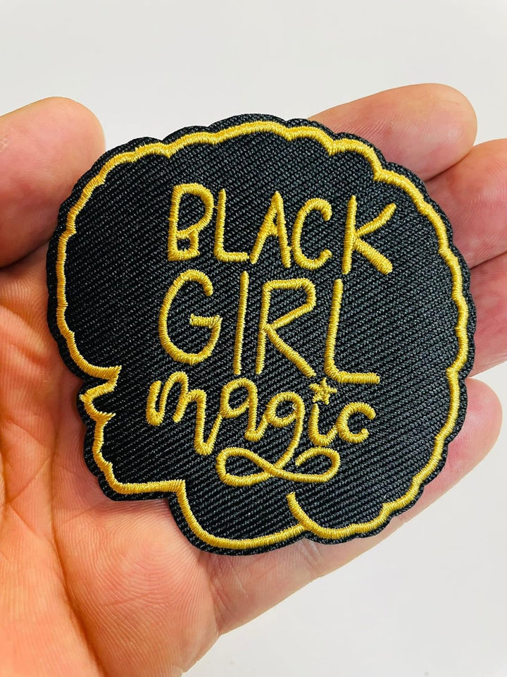 Black Girl Magic Animal Iron on Sew on Embroidered Patch Applique