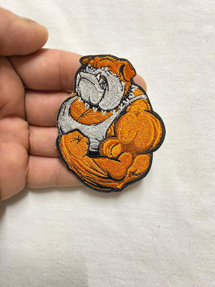 Punk Muscle Animal Iron on Embroidered Patch