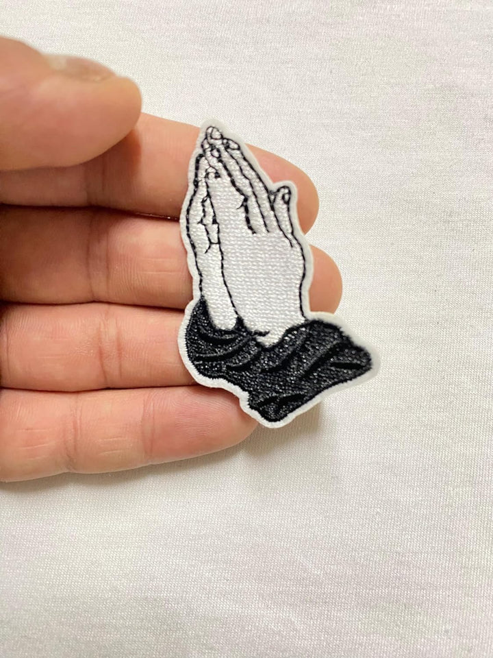 Pray Pattern Embroidered Patch Sew On/Iron On Patch Applique