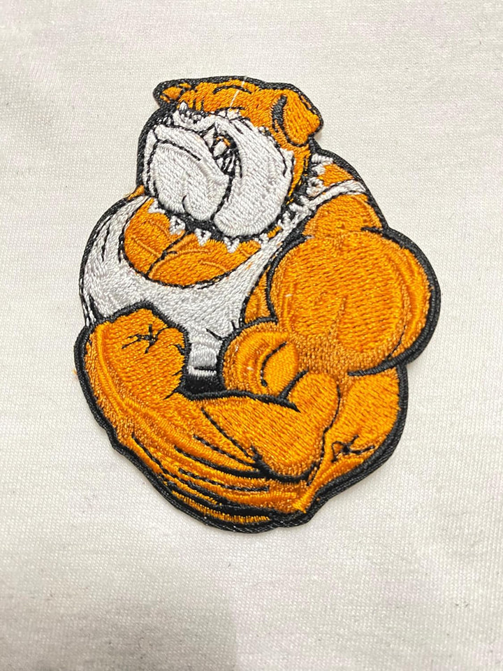 Punk Muscle Animal Iron on Embroidered Patch