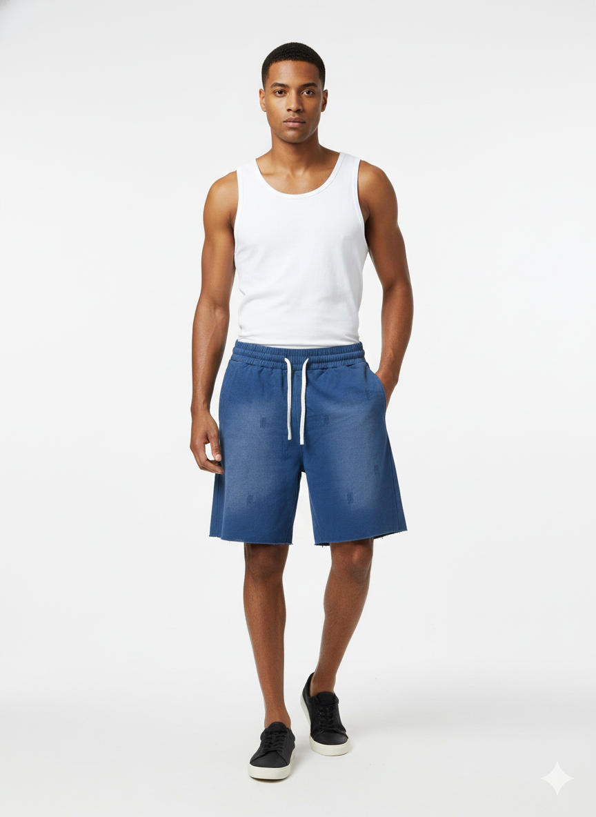 French Terry Cotton Shorts – Breathable Comfort Fit