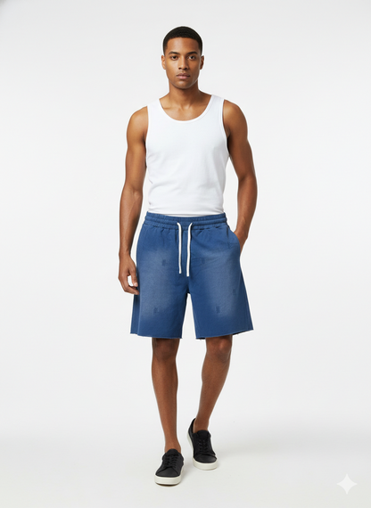 French Terry Cotton Shorts – Breathable Comfort Fit