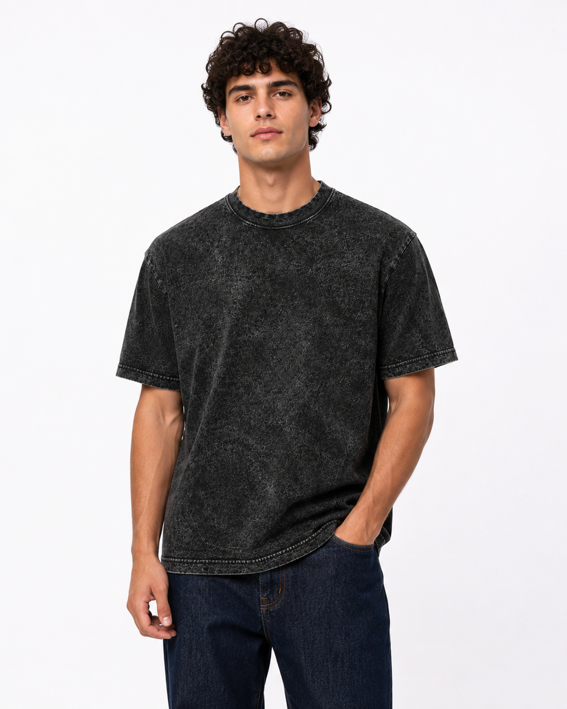 Unisex Premium Mineral Wash Boxy Fit T-Shirt
