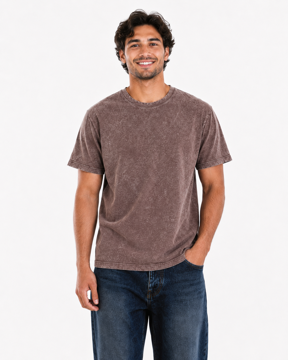 Unisex Premium Mineral Wash Boxy Fit T-Shirt