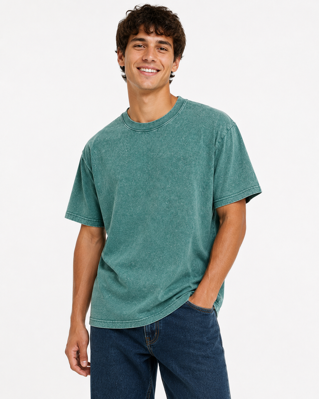 Unisex Premium Mineral Wash Boxy Fit T-Shirt