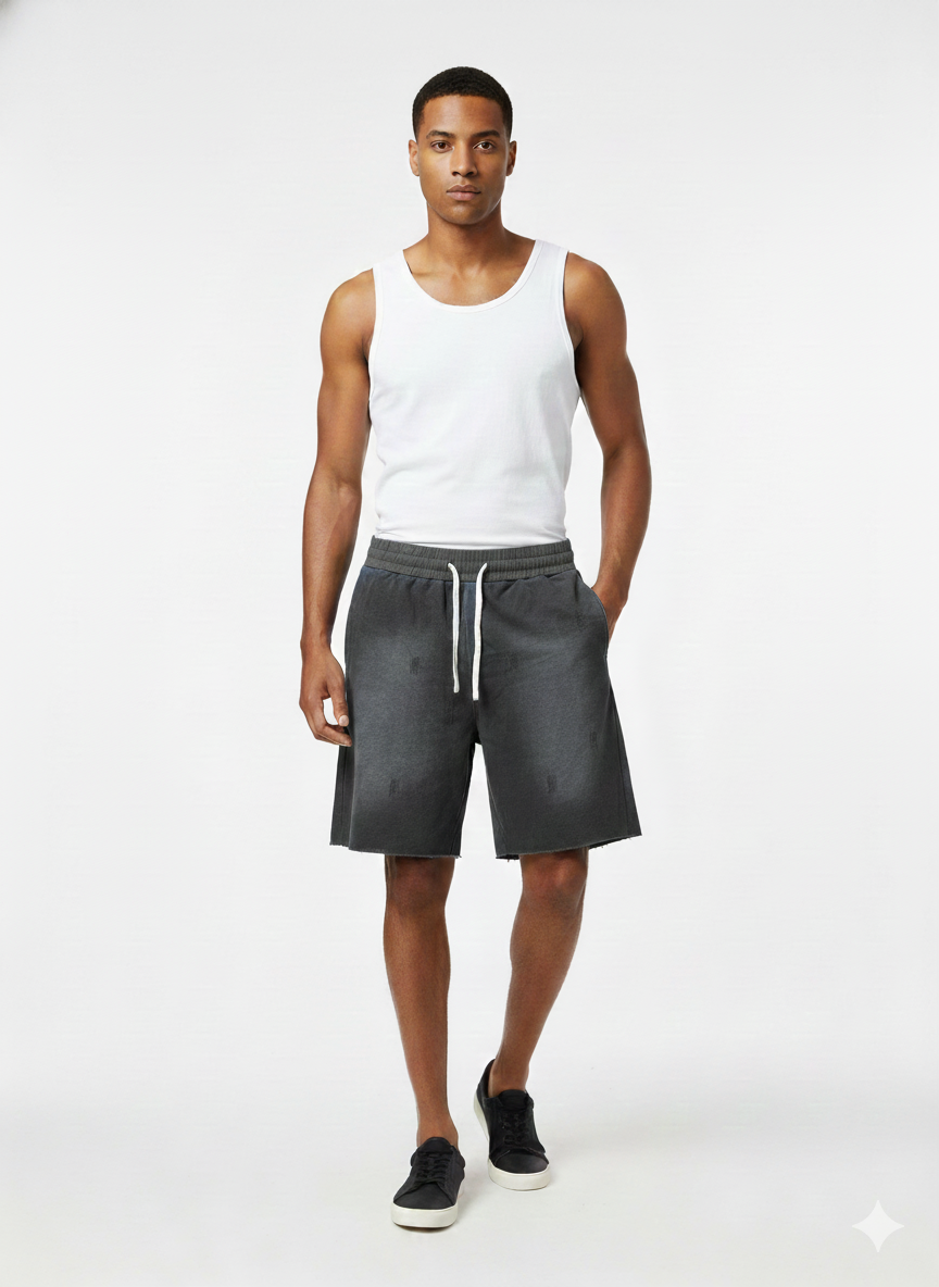 French Terry Cotton Shorts – Breathable Comfort Fit