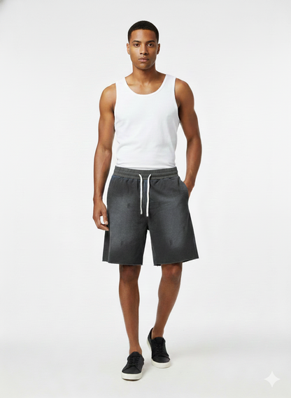 French Terry Cotton Shorts – Breathable Comfort Fit