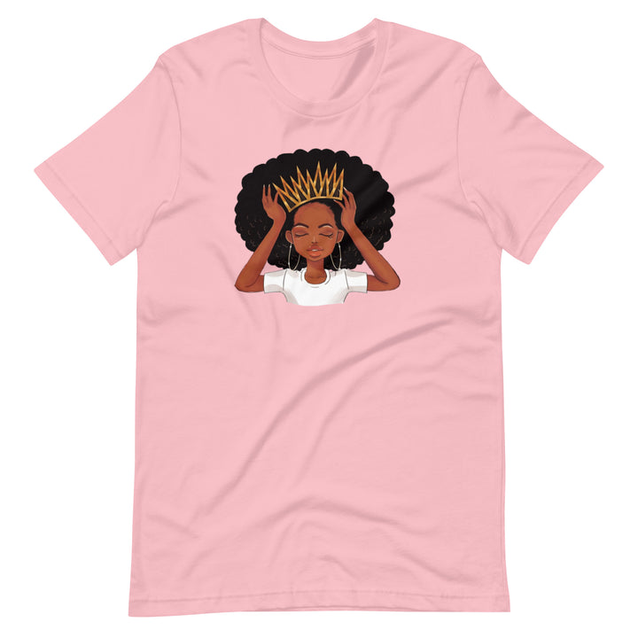 Crown Black Afro Girl Unisex T-Shirt